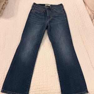 Madewell Dark Blue Boot Cut Jeans